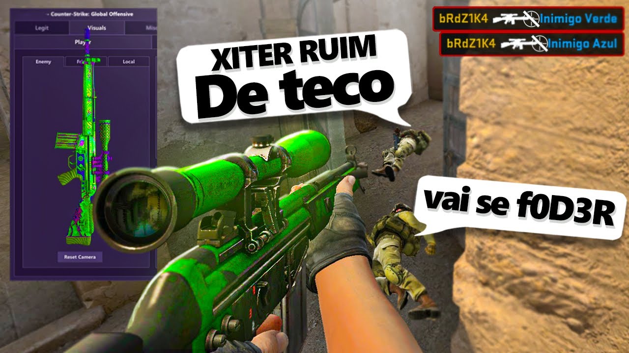 Fingindo ser HACKER de TECO sem mira, usei a mira do MONITOR (tiltaram demais)