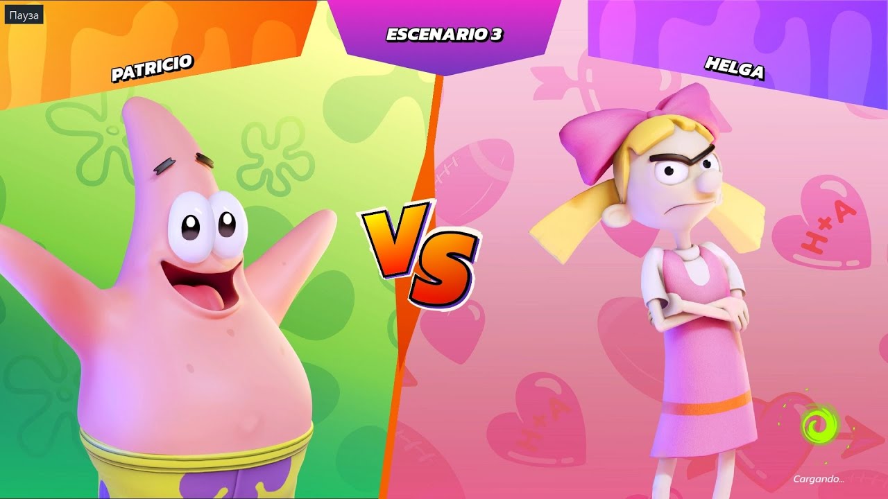 Патрик Против Хельги Nickelodeon All Star Brawl 2021