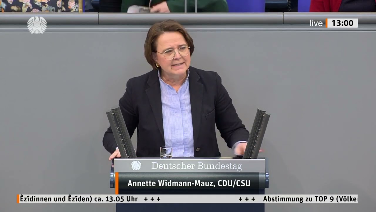 Plenarrede Annette Widmann-Mauz MdB zum Völkermord an den Êzîdinnen und Êzîden