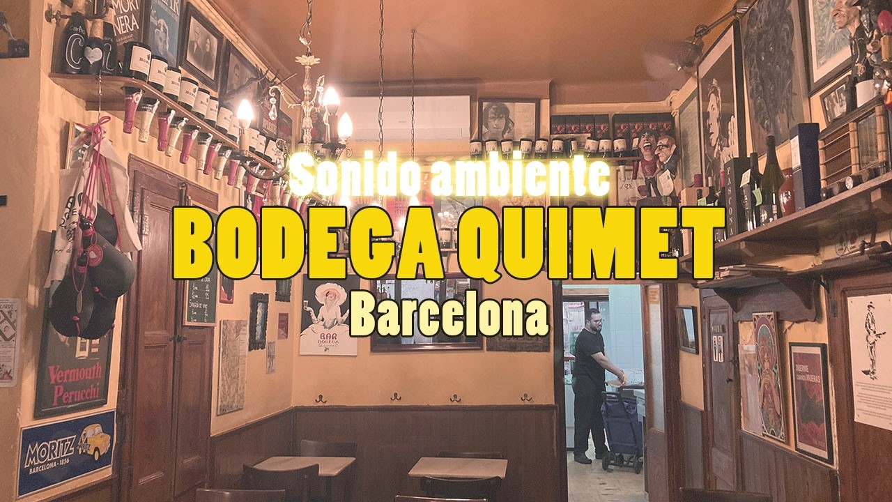 Bar Bodega Quimet de Barcelona  SONIDO AMBIENTE DE BAR 🔊 #asmr #bares #ambientsounds