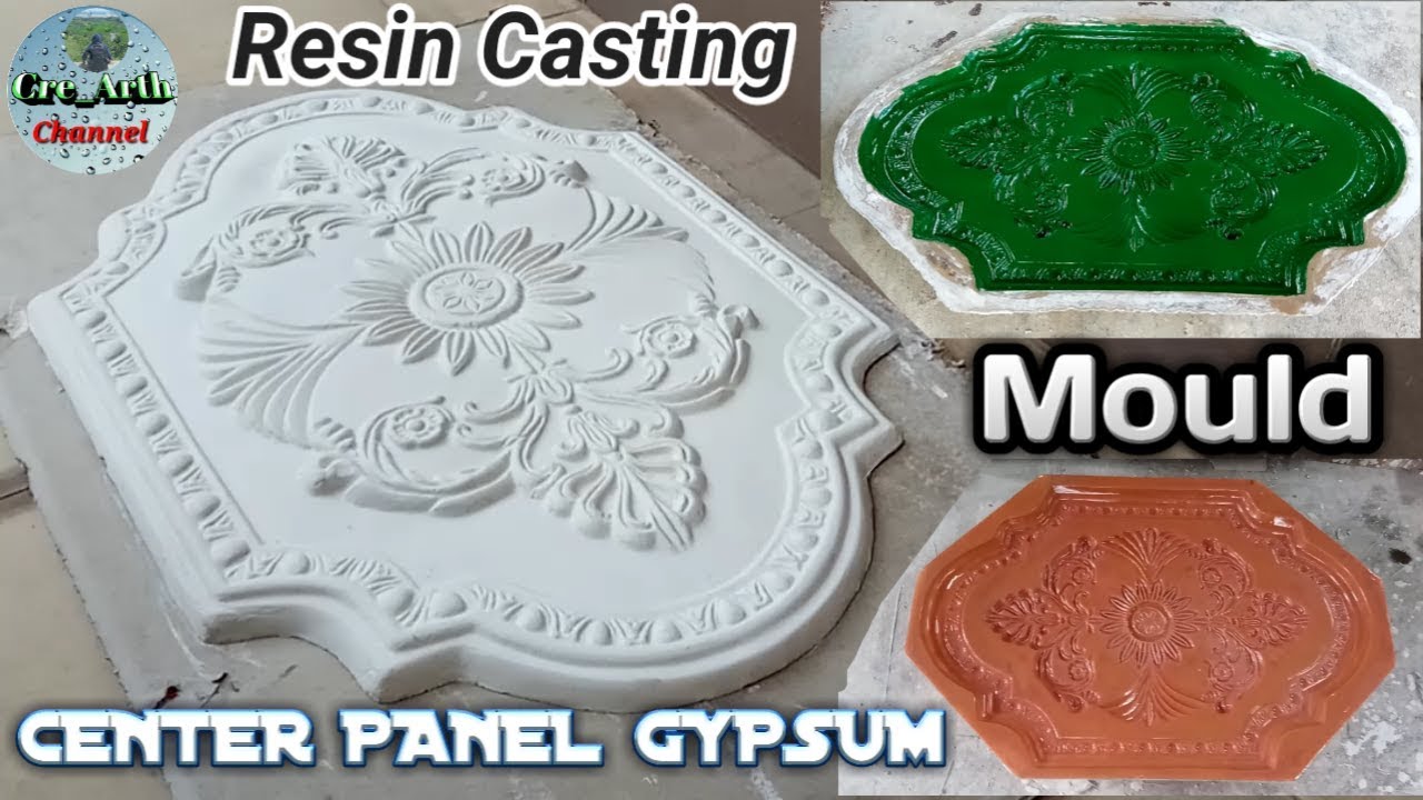 #FIBERGLASSMOLDS  Pembuatan Cetakan Center Panel Gipsum Oval Dari Resin