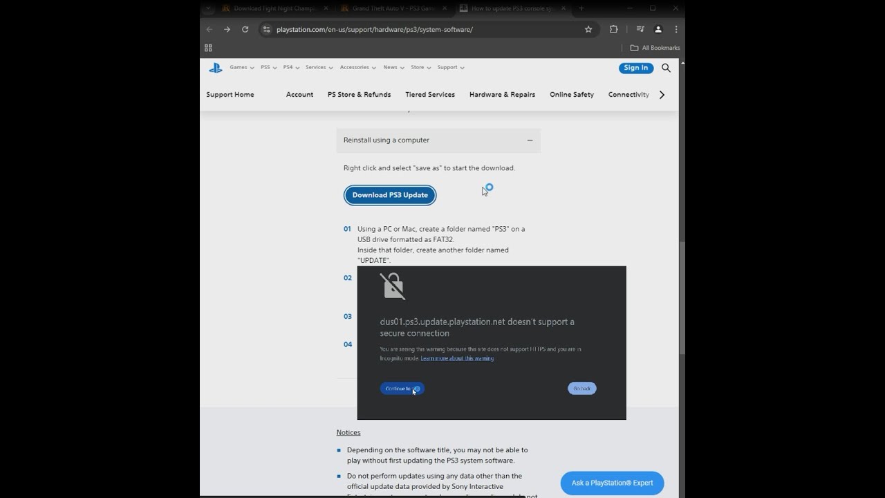 How to Fix PS3 Update not downloading
