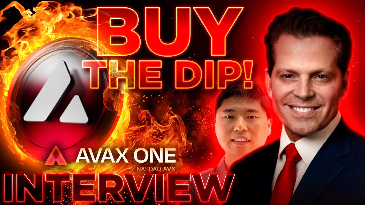 Покупаем на падении AVAX! 🔥ИНТЕРВЬЮ С ЭНТОНИ СКАРАМУЧЧИ🚨Avax One Treasury $AVX