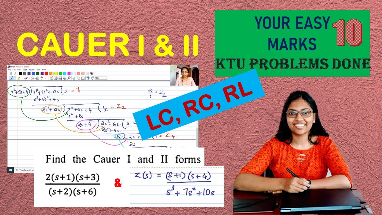 Формы Кауэра 1 и Кауэра 2 - LC, LR, RC - KTU Qn #EE201 #CIRCUITS