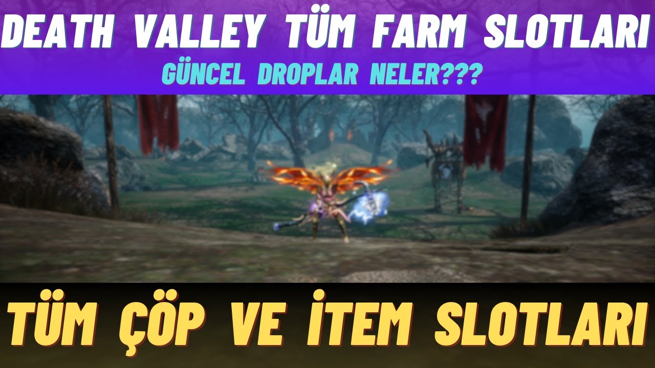 GÜNCEL DEATH VALLEY TÜM FARM SLOTLARI | GÜNCEL DROPLAR TEK VİDEO | Rise Online