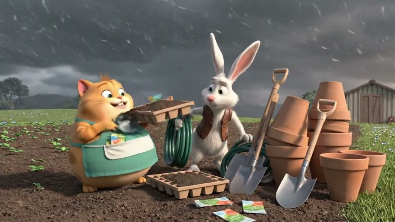 PART 24 – Mia and Rex “BUSY PLANTING SEASON”_ Funny Fat Cat.
