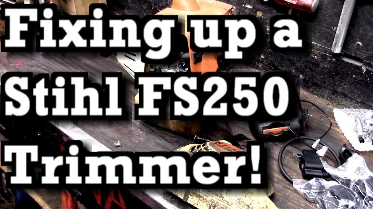 Ремонт старого триммера/сорняка Stihl FS250
