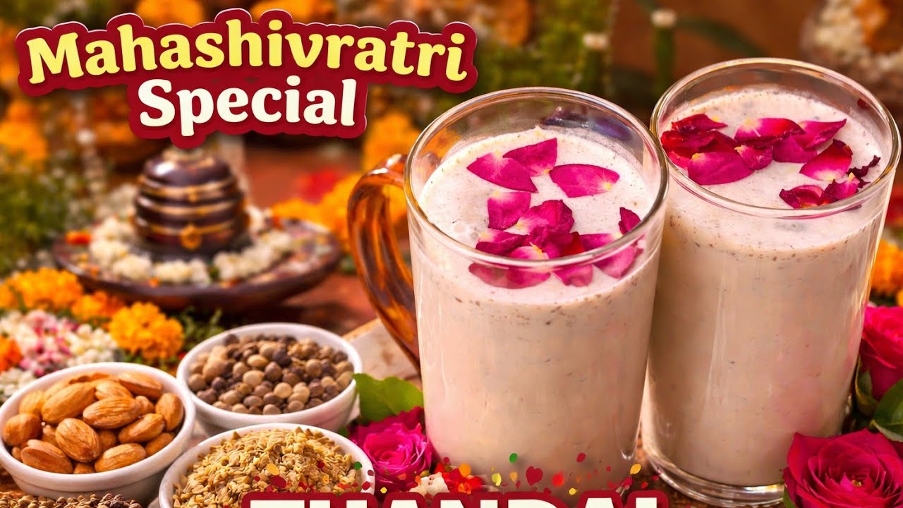 महाशिवरात्रि स्पेशल  पारंपरिक ठंडाई पेय रेसिपी | Shivratri Me Bnaye Khash Drink 