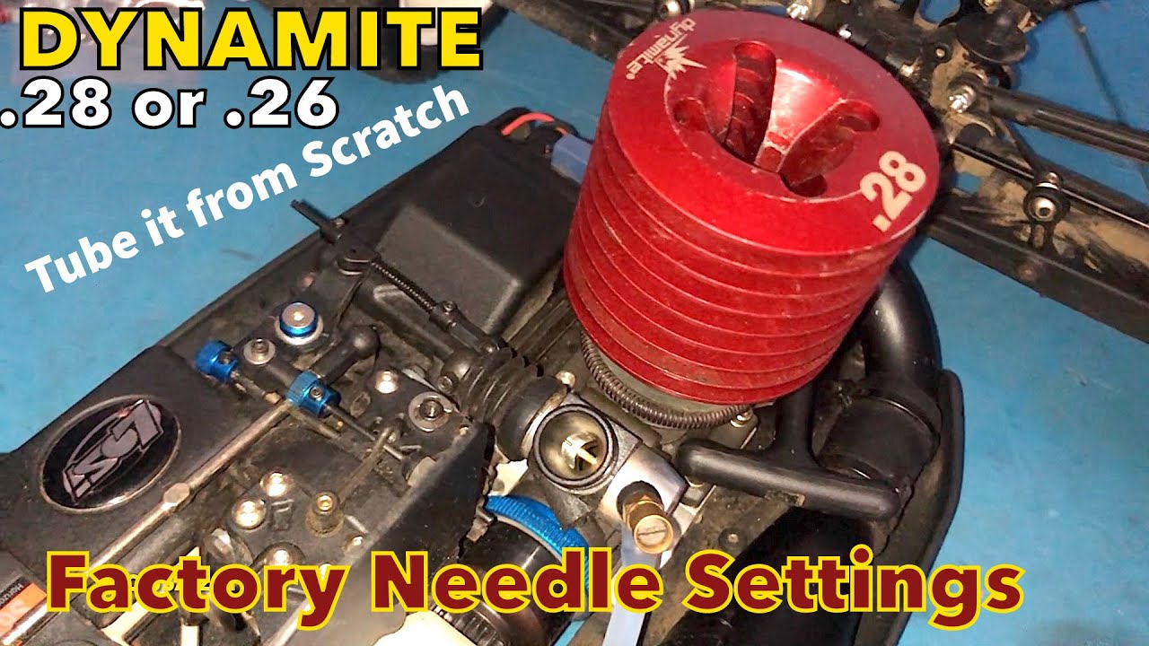 Tuning and factory needle settings for Losi 8  .28  .26 Dynamite nitro engine