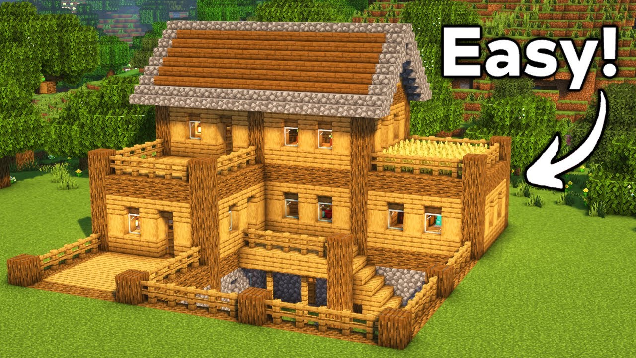 Minecraft: How to Build a Starter Survival House | Tutorial🏠