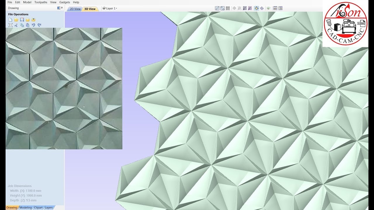 #Vectric #Aspire #Texture Tutorial-14 #3D #Wall #Tile #Decorative #Interior #Design #POP #Mold #Art