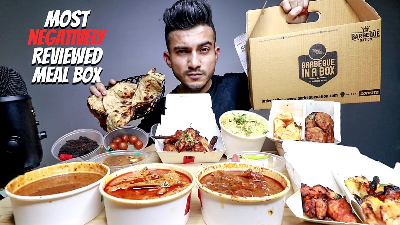 Barbeque Biggest Meal In A Box MUKBANG | Barbeque Nation, please STOP doing this