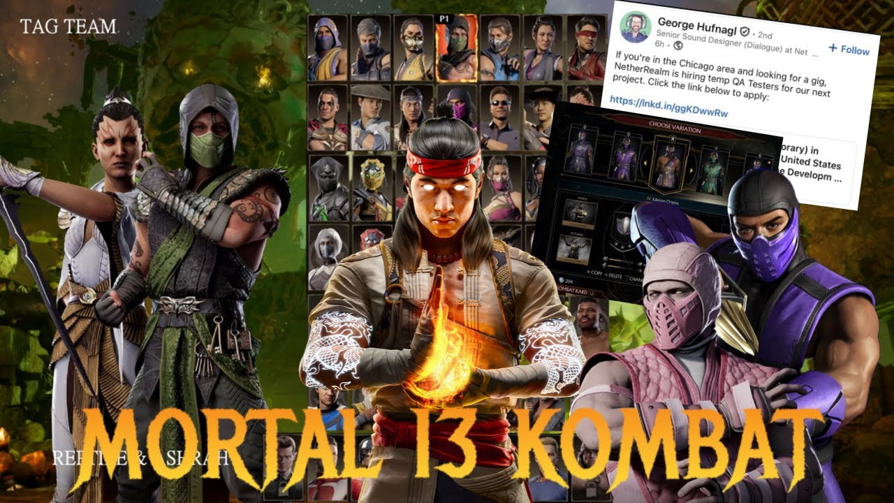 MK13 New Job Listings For NRS Next Game Are They Testing A New Tag Mode & Deep Customisations & More