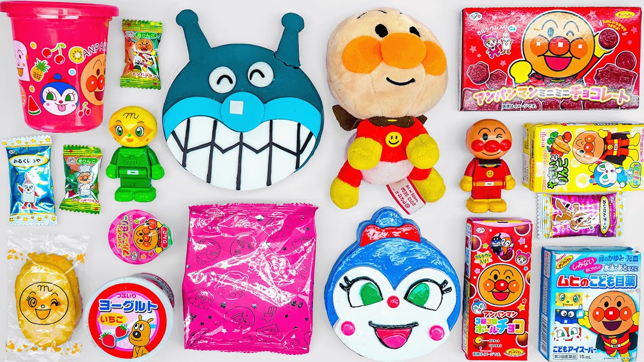 ✨アンパンマンキャンディコレクション🍬🍫開けると気持ちいい🍭お菓子、ソーダ、ASMRおもちゃ😊アンパンマンキャンディ✨