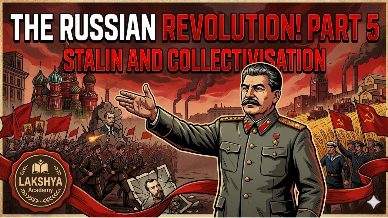 Russian Revolution PART 5 | Stalin and Collectivisation | Class 9 Fully Explained | LAKSHYA ACADEMY