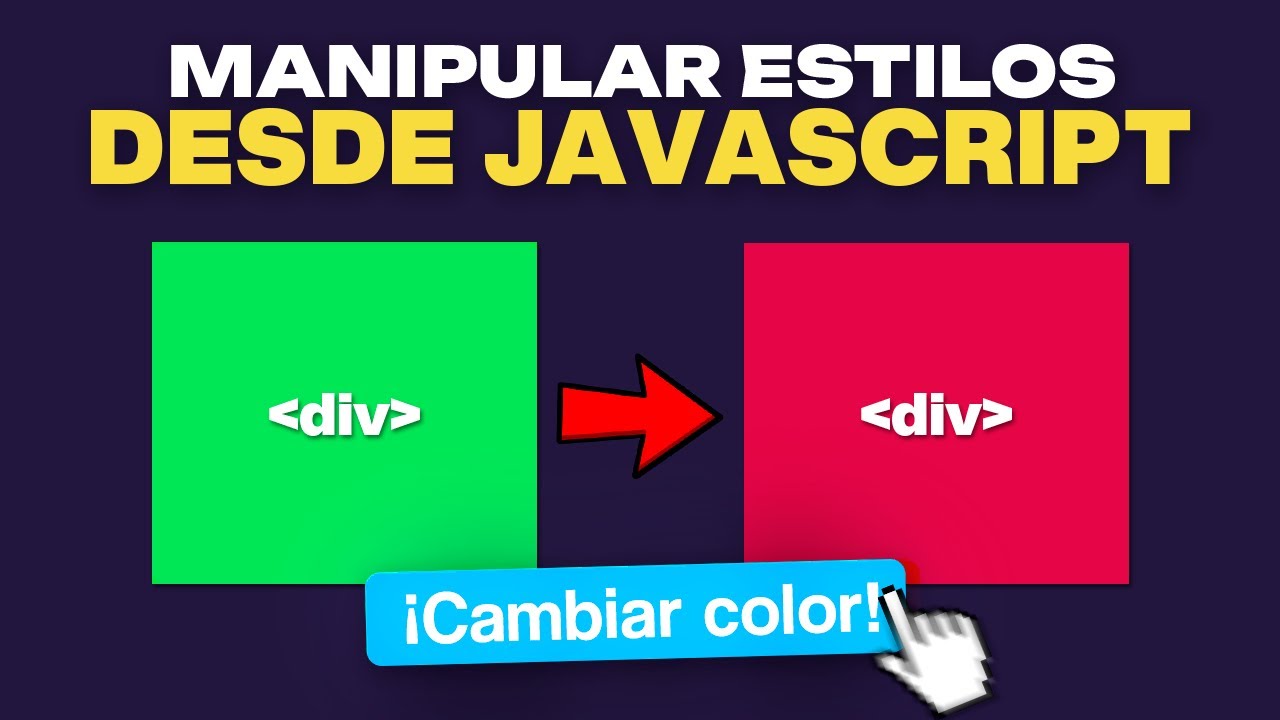 CÓMO MANIPULAR CSS desde JAVASCRIPT