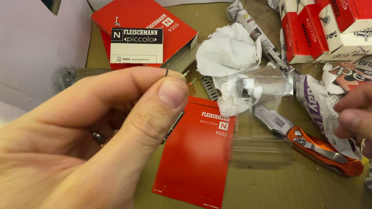 Huge eBay Joblot of Fleischmann N Gauge Track - unboxing and testing
