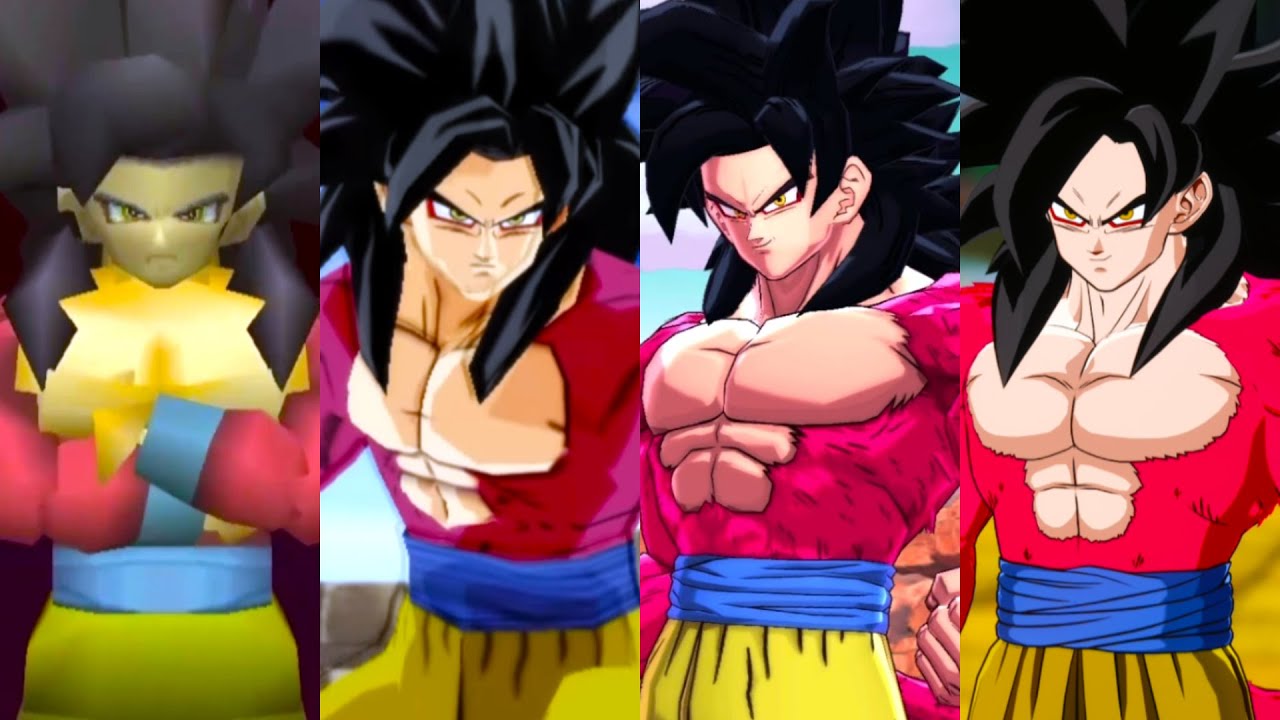 The Evolution of Super Saiyan 4 Goku in Dragon Ball Games (1997 - 2024)