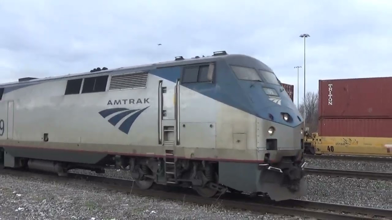 Amtrak P048 with Amtrak 100 50th Anniversary in Dewitt NY...1-12-2026