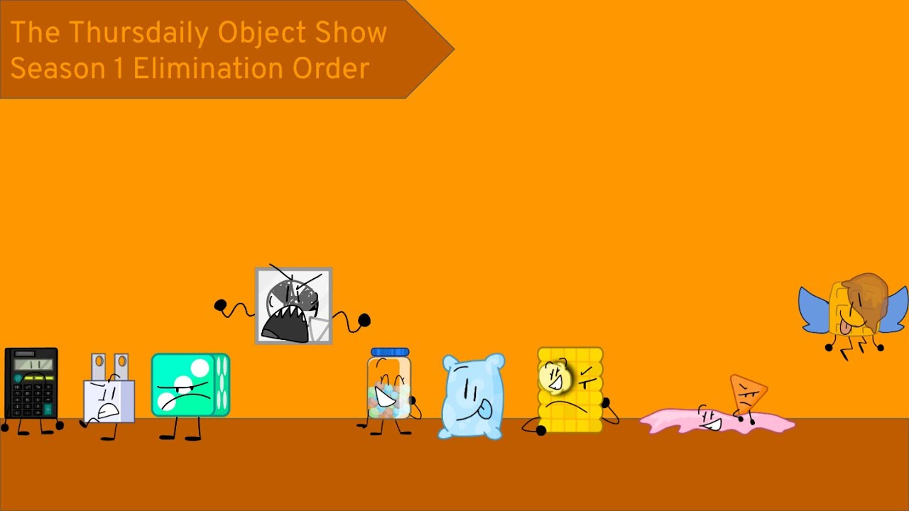 The Thursdaily Object Show Season 1 Elimination Order