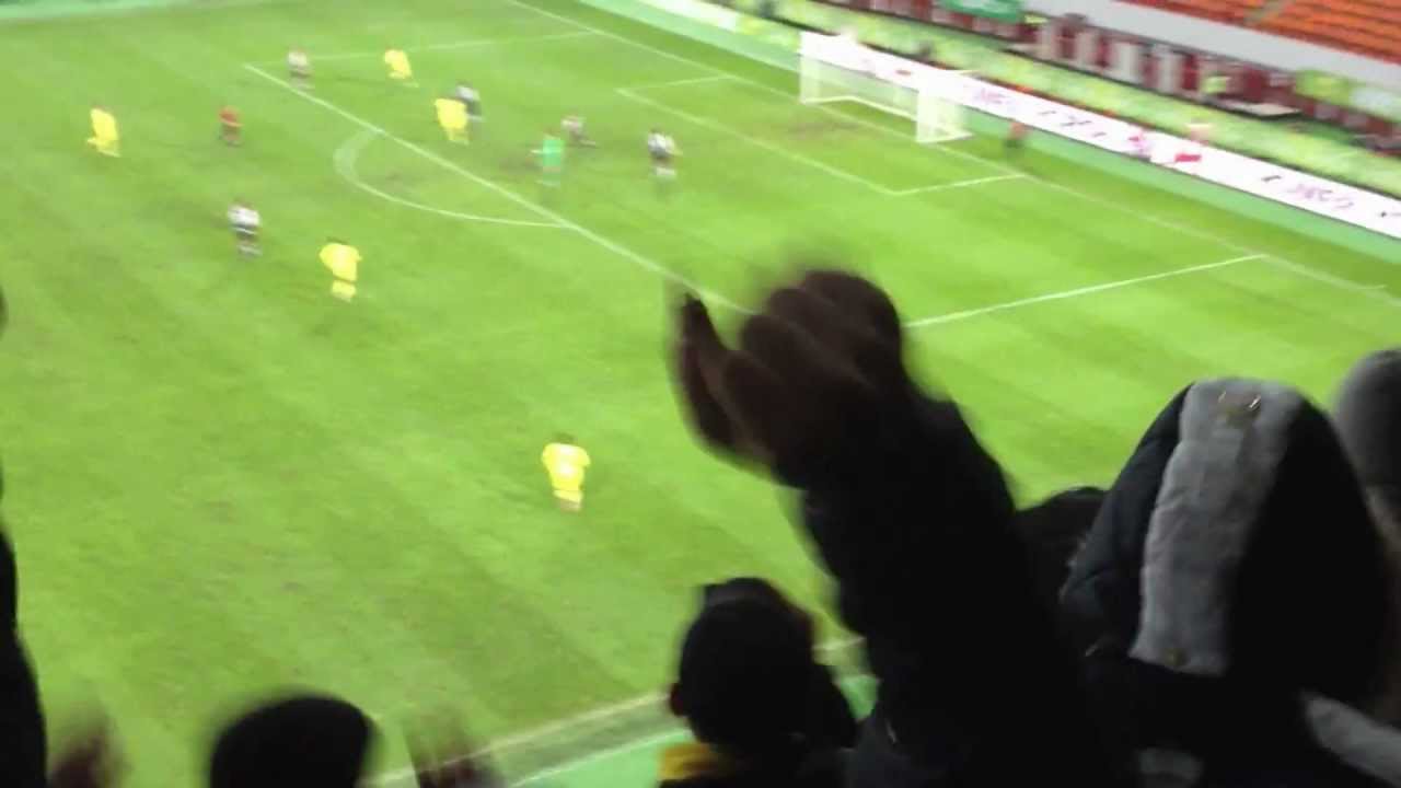Анжи - Ливерпуль 1-0(Гол Траоре, заснято с трибуны)
