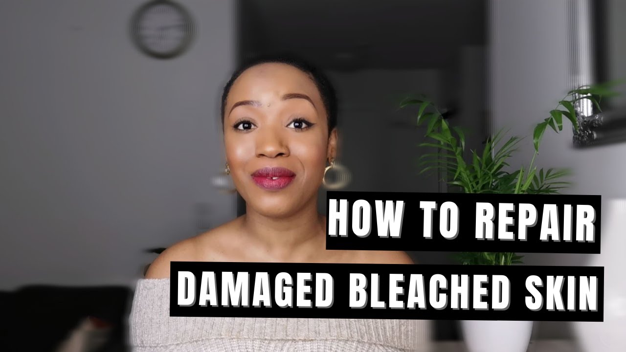 How to repair damaged bleached skin?