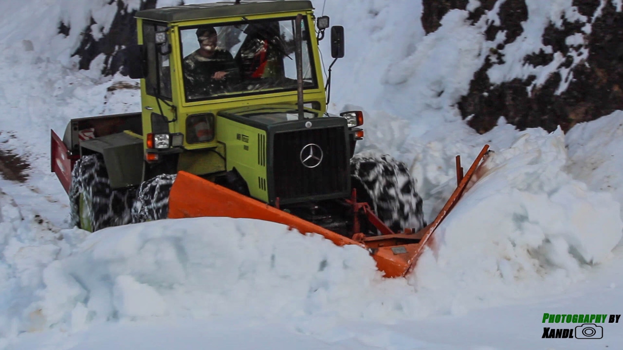 Forststraße Räumen | MB-Trac | Keilpflug | Power |Winter 2017