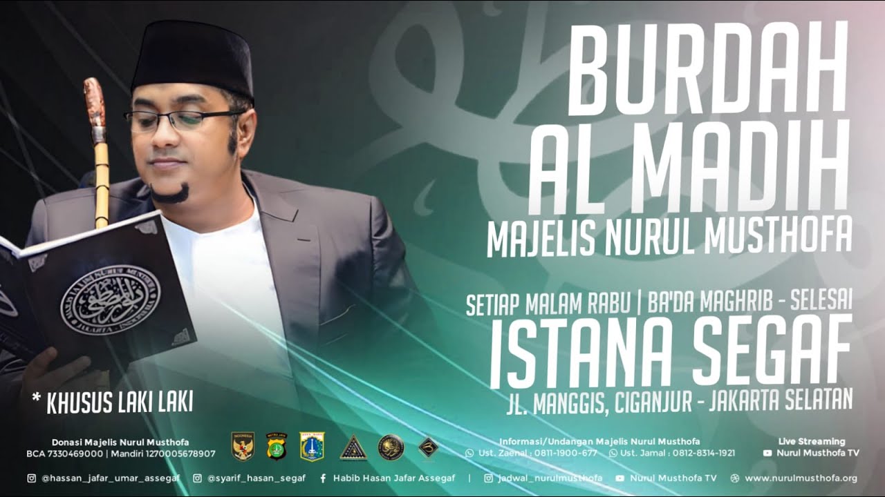 🔴 LIVE | Burdah Al Madih | Istana Seggaf Ciganjur Jakarta Selatan | Selasa, 17 October 2023