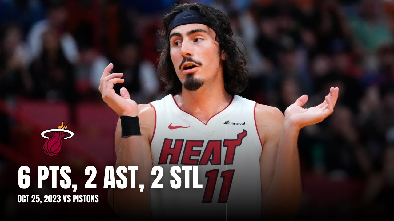 Jaime Jaquez Jr. (6 PTS, 2 AST, 2 STL) Heat Highlights vs Pistons: All Possessions (10/25/23)