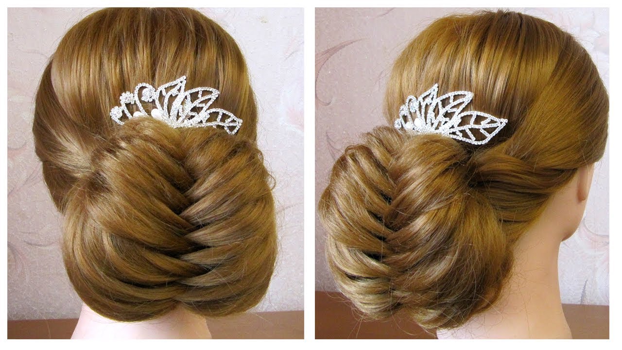 Coiffure de soirée (mariage/pour les fêtes) facile et rapide ღ Tuto coiffure simple