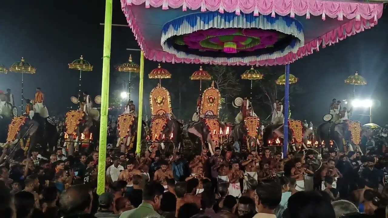 2026Thrissur ഒല്ലൂർ ചാത്തം കുളങ്ങര പൂരം വെടിക്കെട്ടും പൊളിച്ചു മക്കളേ💥🎆🐘