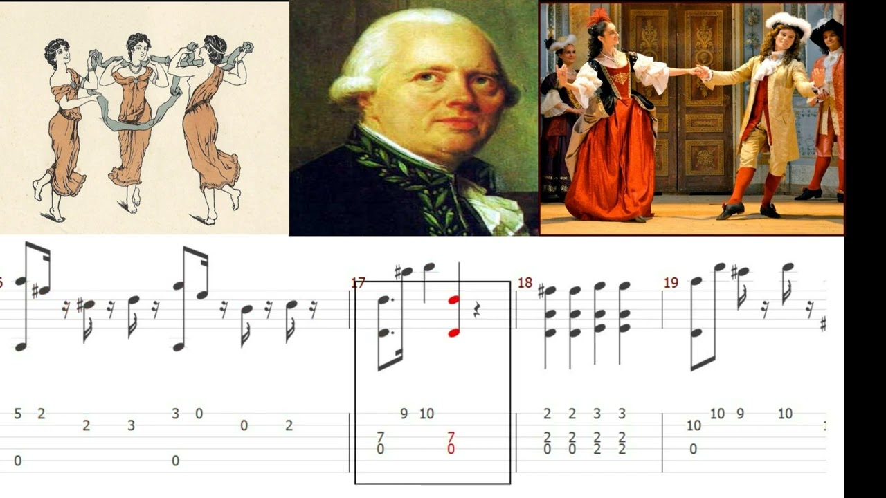 For easy guitar.  F. J. Gossec -  Gavotte (+Tabs)