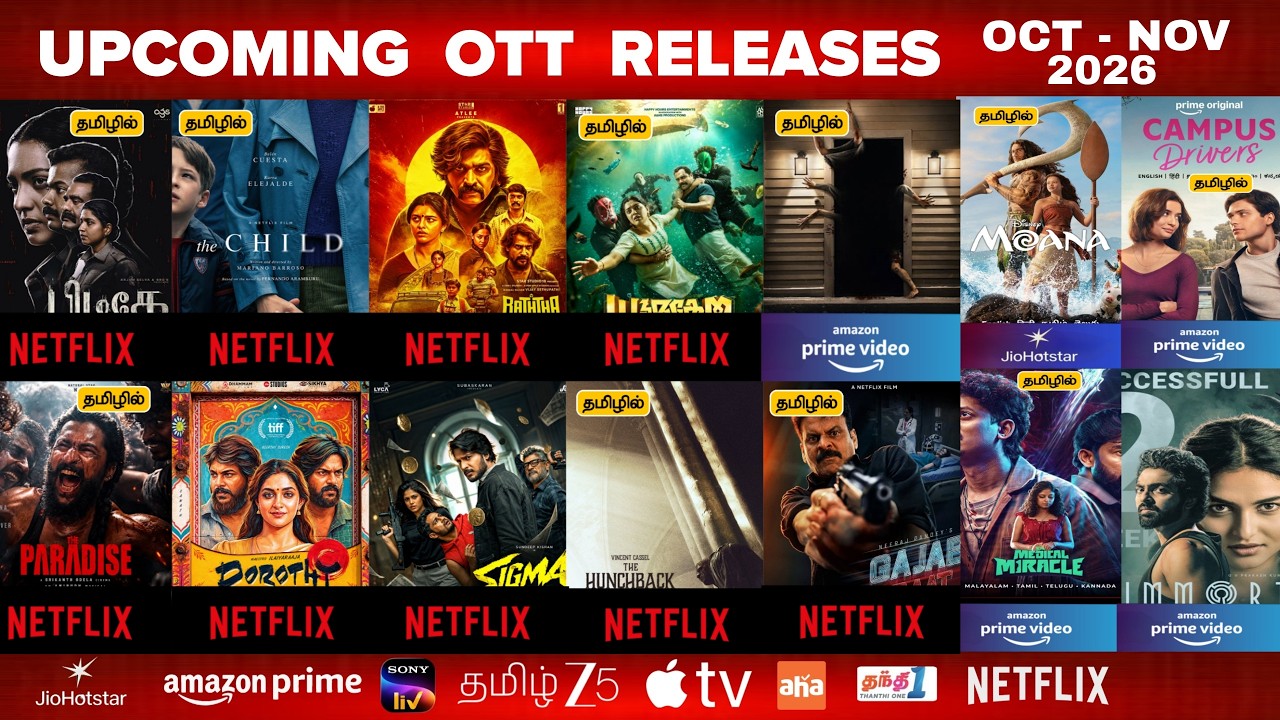 Upcoming New OTT Tamil Movies | Upcoming OTT Release Movies in Tamil & Tamil Dubbed Reviews