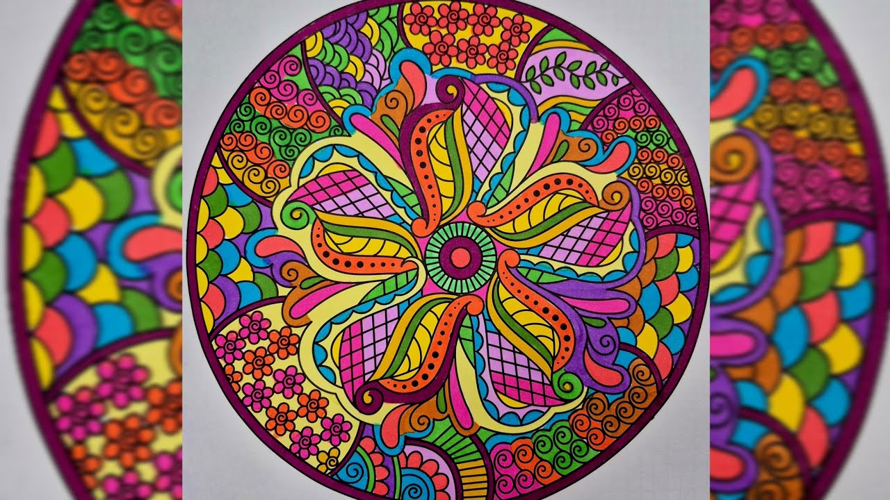✨ Satisfying Mandala Coloring ASMR | Relaxing Art for Anxiety & Sleep