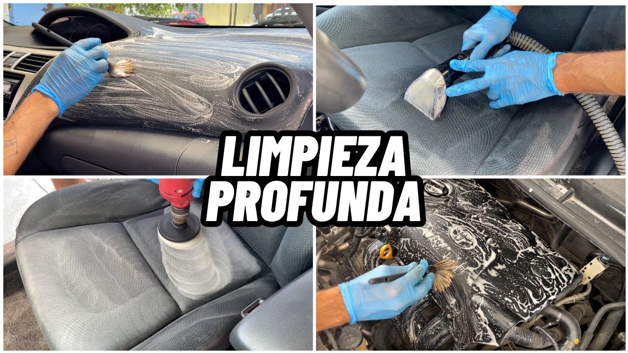 COMO LIMPIAR EL INTERIOR DE UN AUTO Y LIMPIEZA DE MOTOR SIN HIDROLAVADORA / SEAT MOTOR