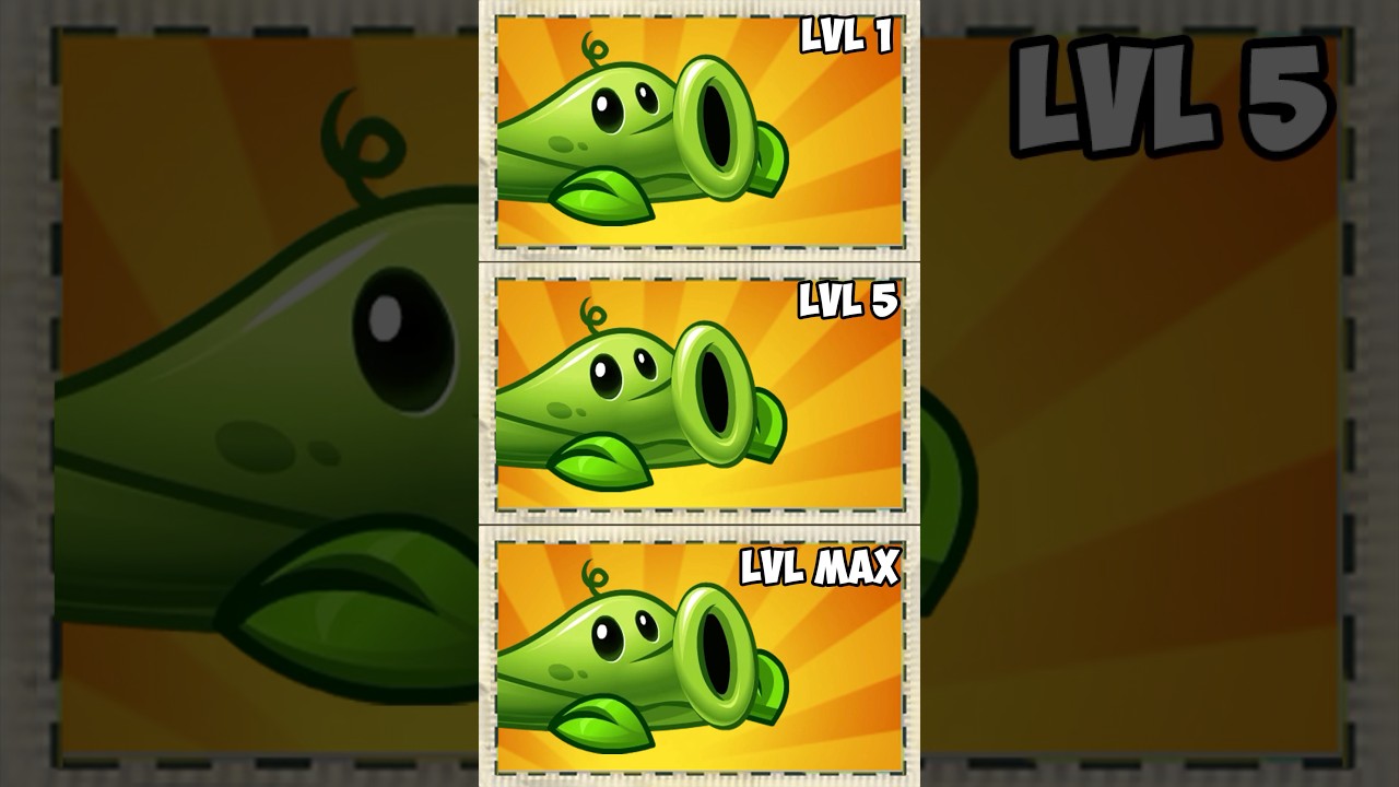 Pvz 2 Plantfood Abilities - Pea Vine Level 1, 5, Max vs 6 Sun Gravestones - Plants vs Zombies 2