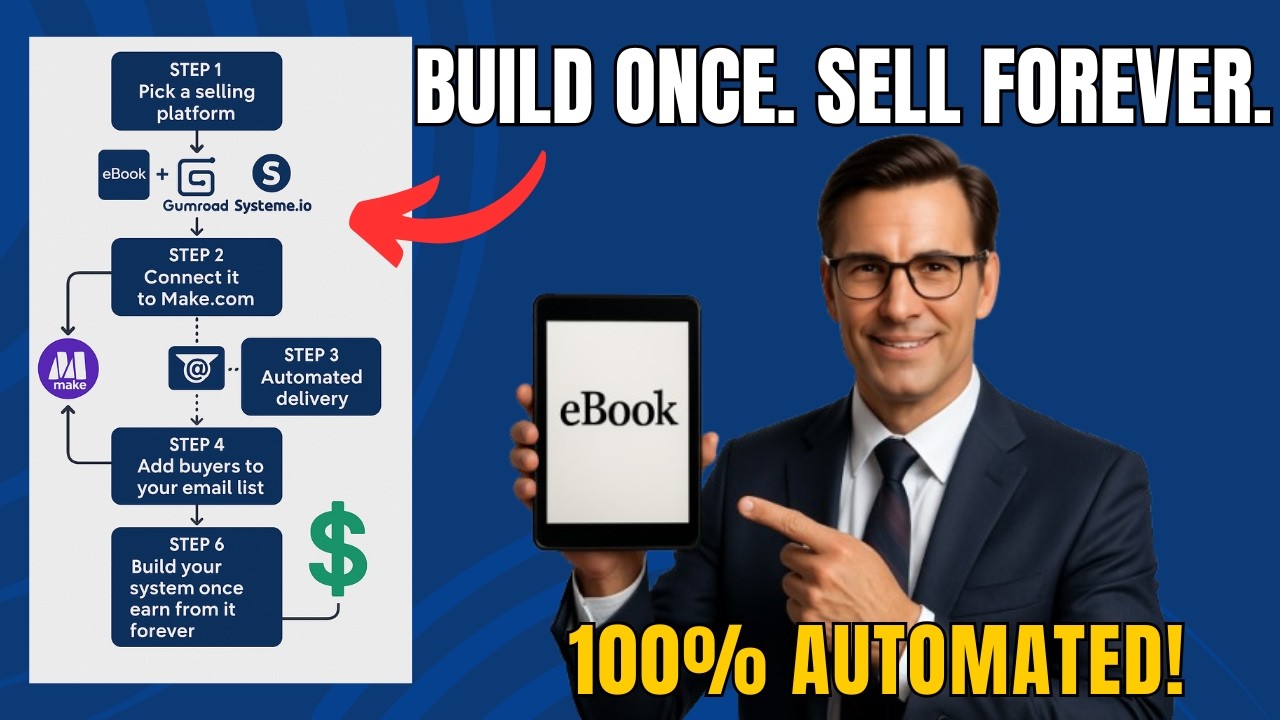 This AUTOMATION Sells and Delivers EBOOKS on autopilot (100% Automated!)