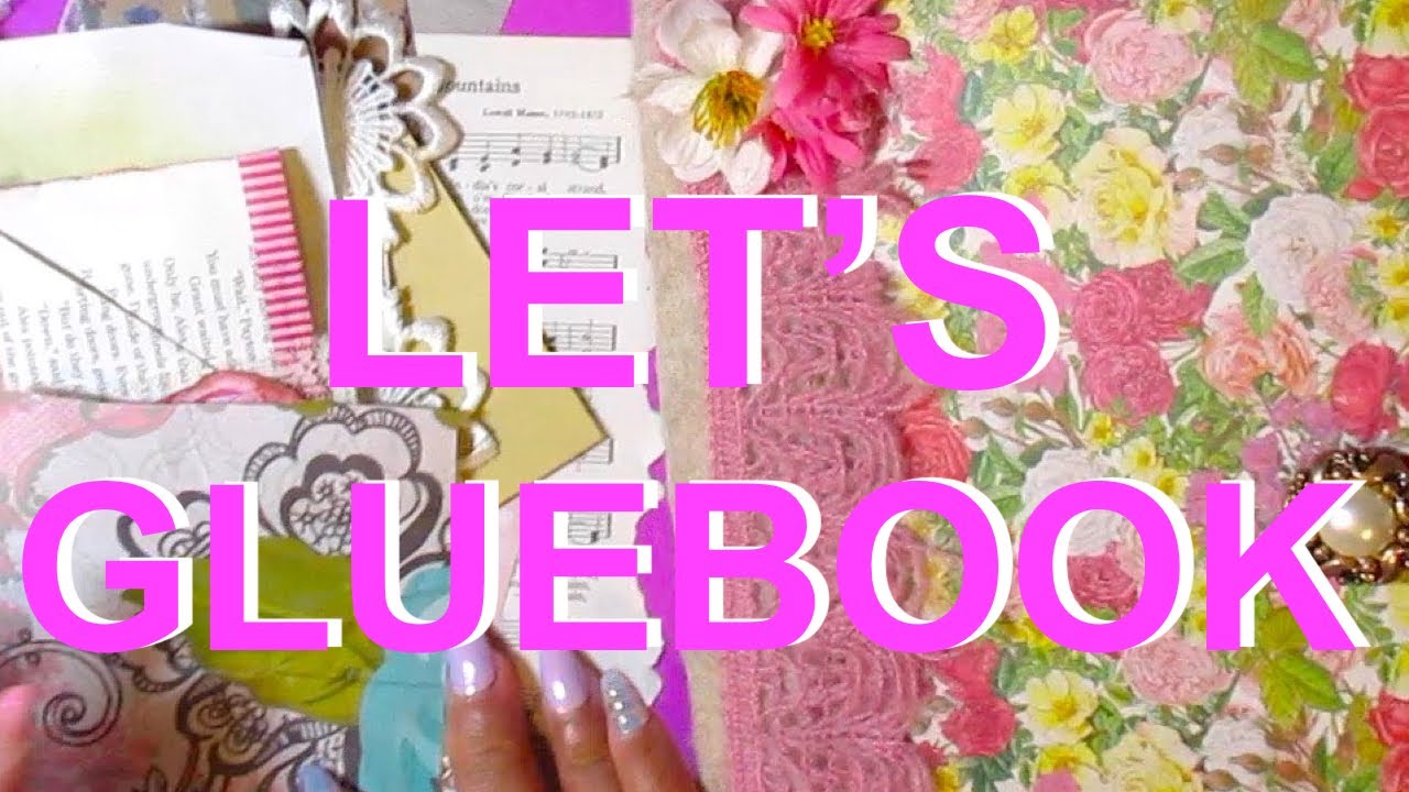 ✂Let's GLUE BOOK! Altered Book Decorating Page Ideas  Junk Journal #vintage #gluebook #gluebooks 📕🌻