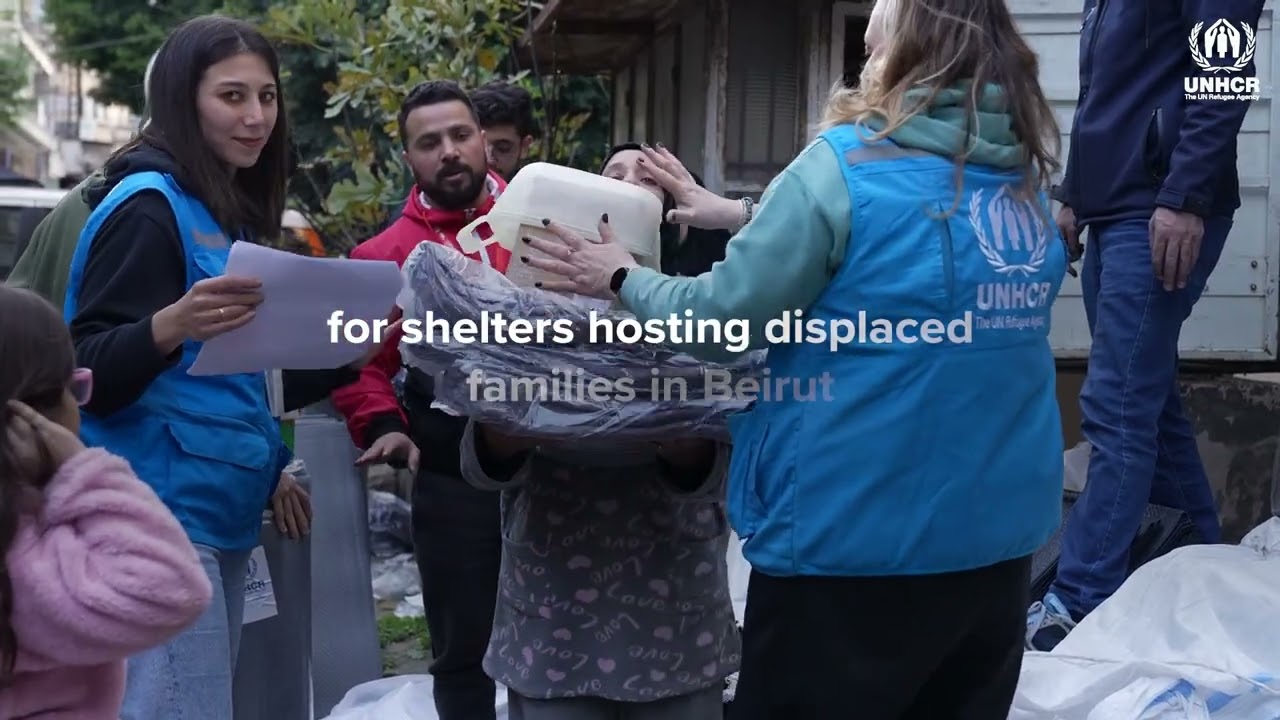 New displacement in Lebanon as Israeli airstrikes intensify.
