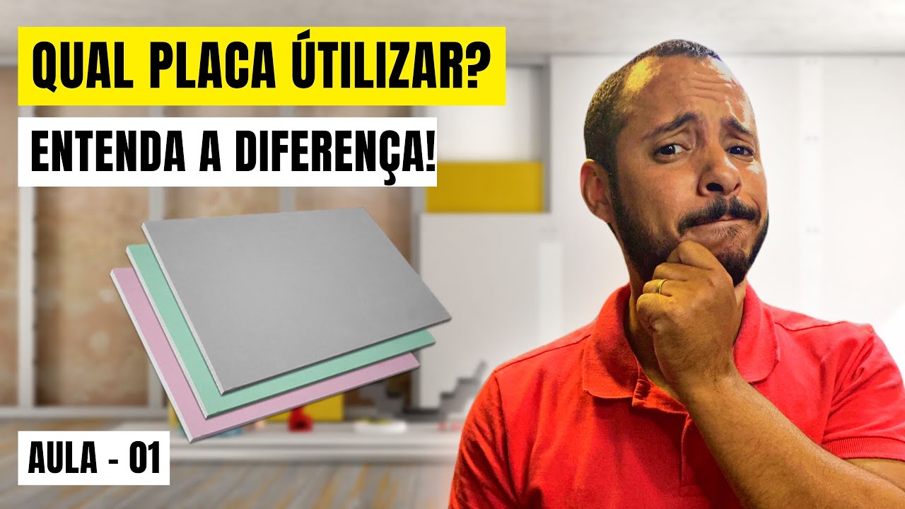 ✅ Tipos de Placas DRYWALL - RU ST RF entre outros, entenda!