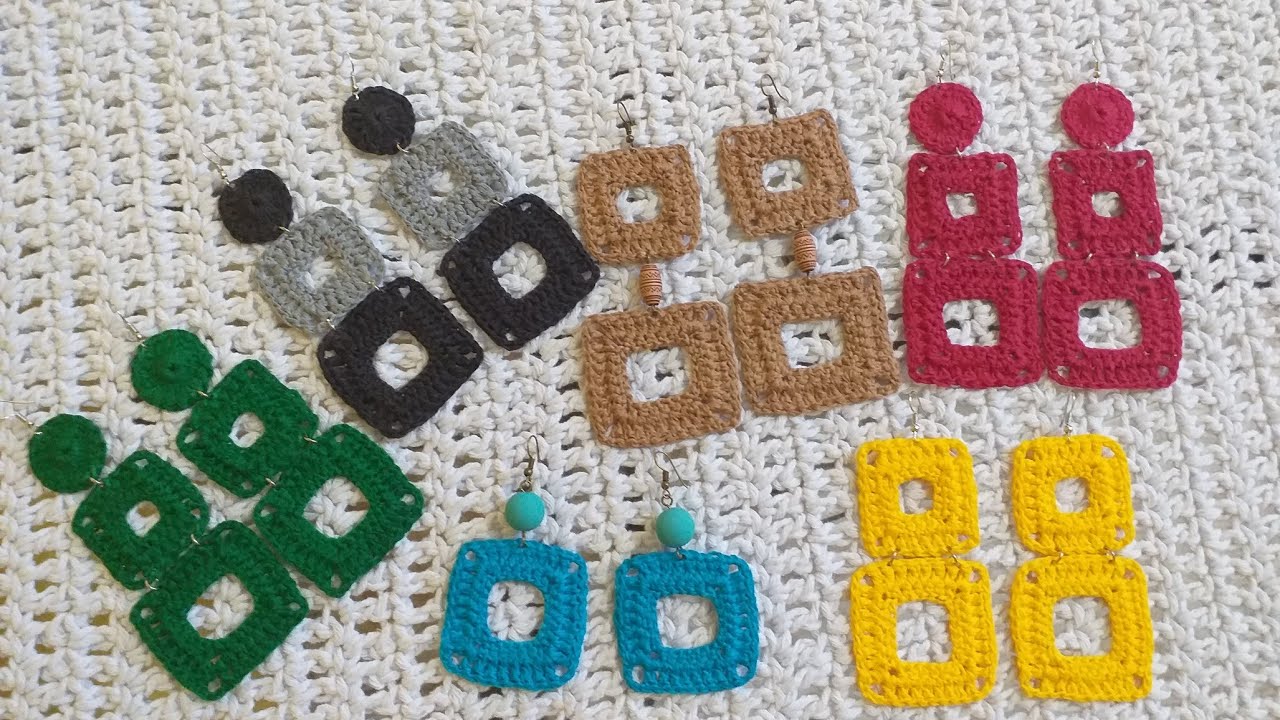 Brinco de croche 
