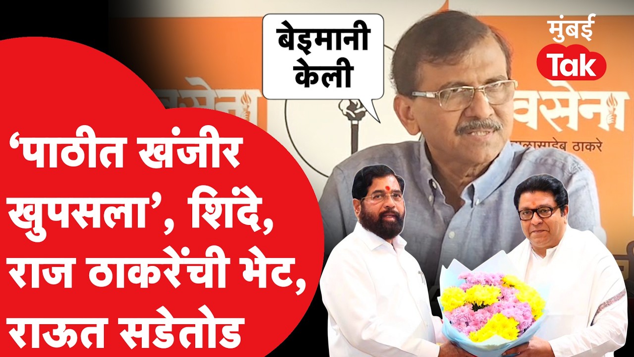 Sanjay Raut On Raj Thackeray Eknath Shinde Meet | 'शिंदेंचं नंदनवन बेईमानीतून निर्माण झालेलं'