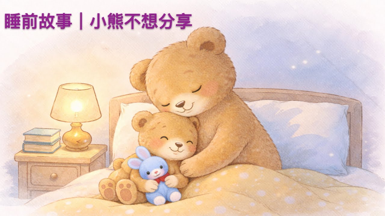 睡前故事｜小熊不想分享｜温柔情绪绘本｜3–6 岁