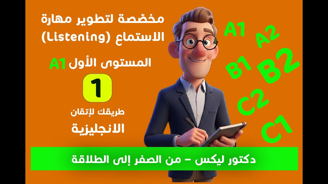 Listening Episode 1 | تعلم الانجليزية للمبتدئين A1 | الحروف والتحيات والأرقام | Dr. Lex