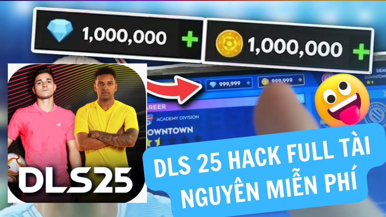 DLS 25 Hack/Mod - C&aacute;ch nhận tiền xu v&agrave; đ&aacute; qu&yacute; kh&ocirc;ng giới hạn trong Dream League Soccer 2025!