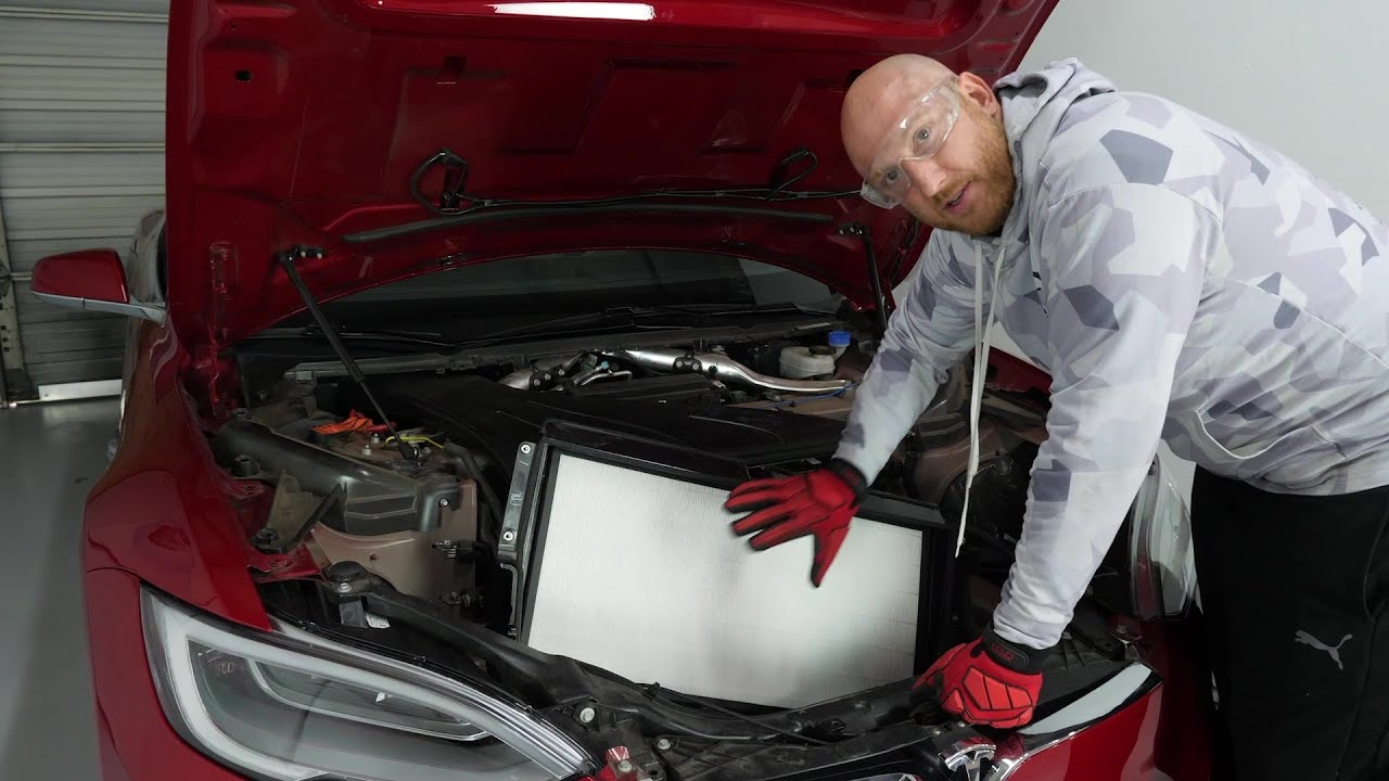 Tesla Model S — Установка HEPA-фильтра (Ohmmu)
