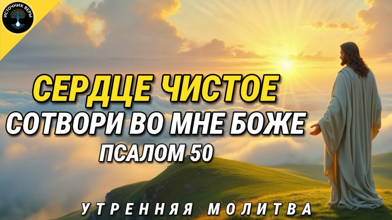 Утро с Богом: Сердце Чистое сотвори во Мне | Псалом 50 | Утренняя Молитва