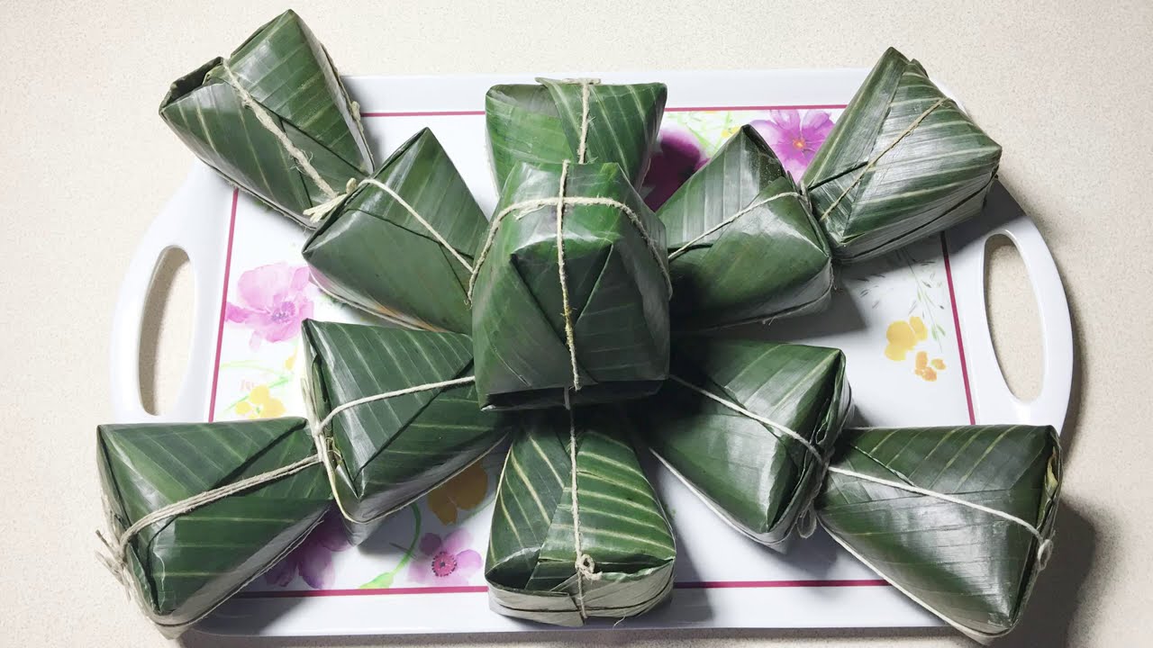 Bánh Rò Quảng Nam Giống Bánh Chưng  - Instant Pot Flat Top Square  Pyramid Glutinous Rice Cake