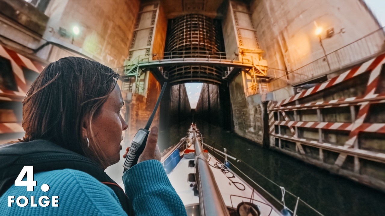 Unsere Nussschale in Europas Mega-Schleuse - ohne Auto & Flugzeug durch Europa