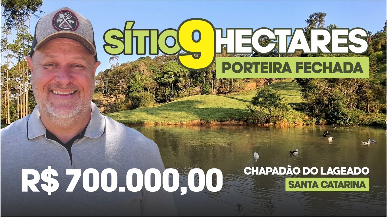 [VENDIDO] SÍTIO DE PORTEIRA FECHADA POR R$ 700.000,00 COM CACHOEIRA • CASA • RIACHO • LAGOAS EM SC